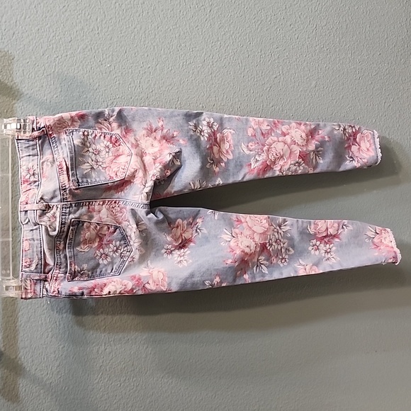 Gap Kids Jeggings Floral Denim Size 8 - Picture 2 of 7